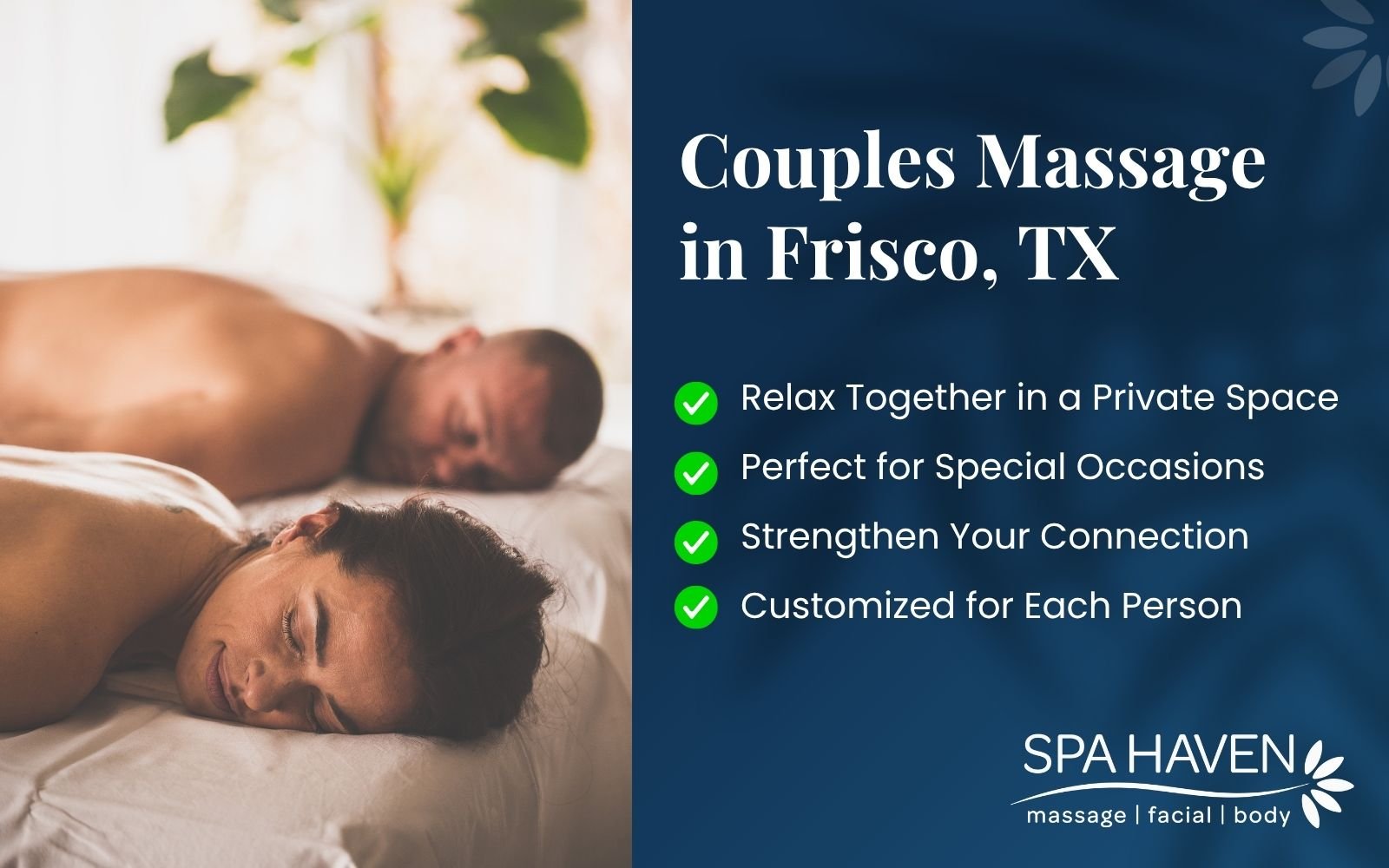 Couples Massage Service in Frisco, TX